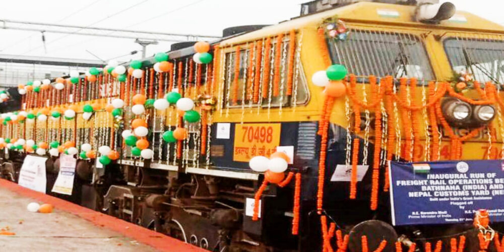 Indian cargo train arrives in Biratnagar