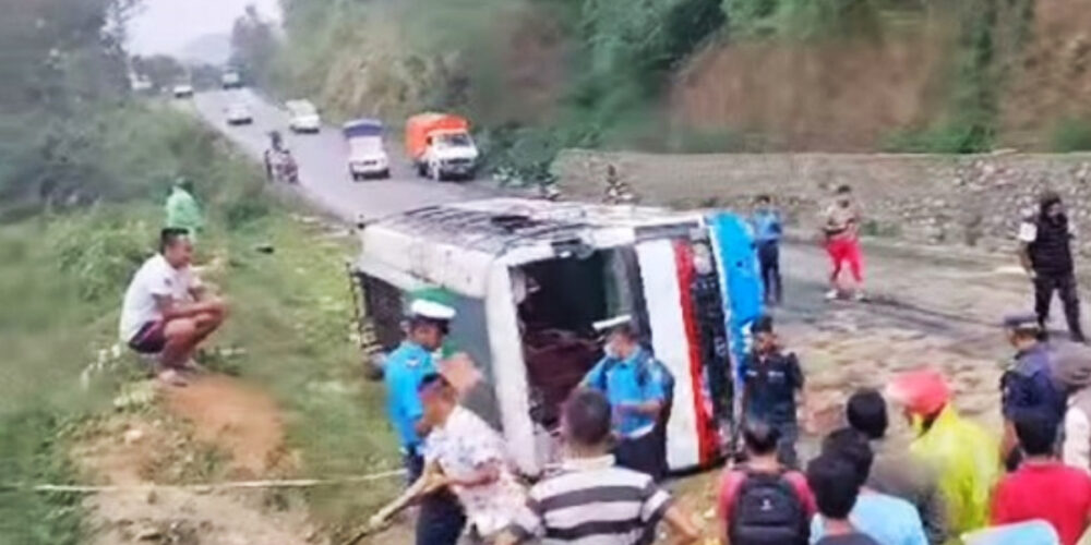 bus accident Pokhara