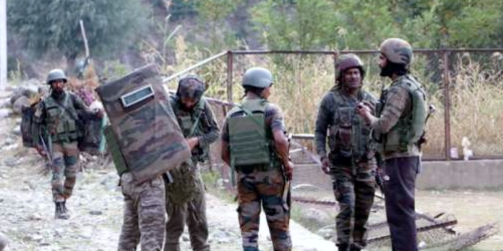 Two terrorists were killed along the Line of Control in Jammu and Kashmir