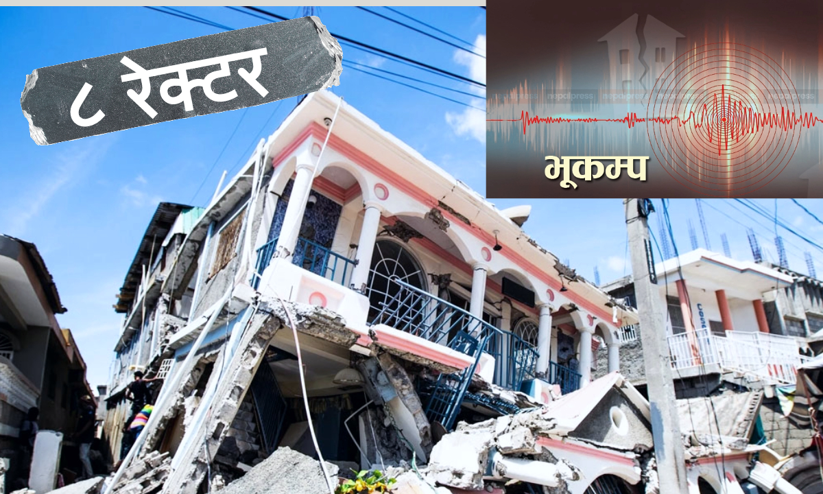 Big Earthquake from India Delhi to Nepal Kathmandu from 8th Rector more