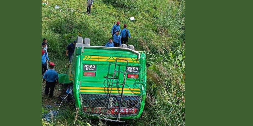 Bus accident in Pokhara