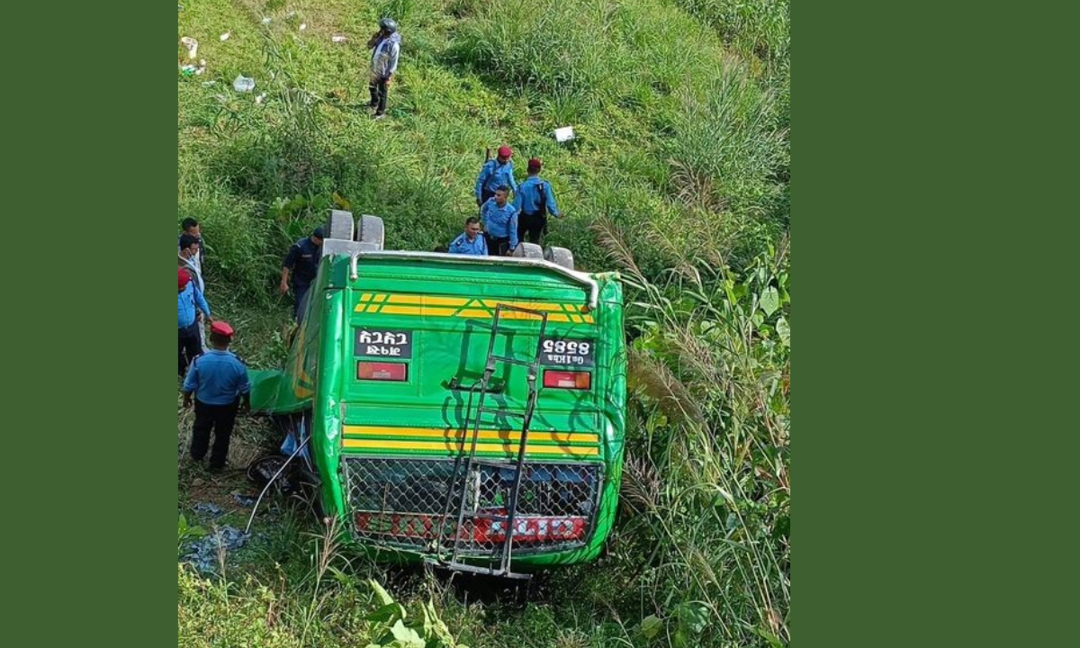 Bus accident in Pokhara