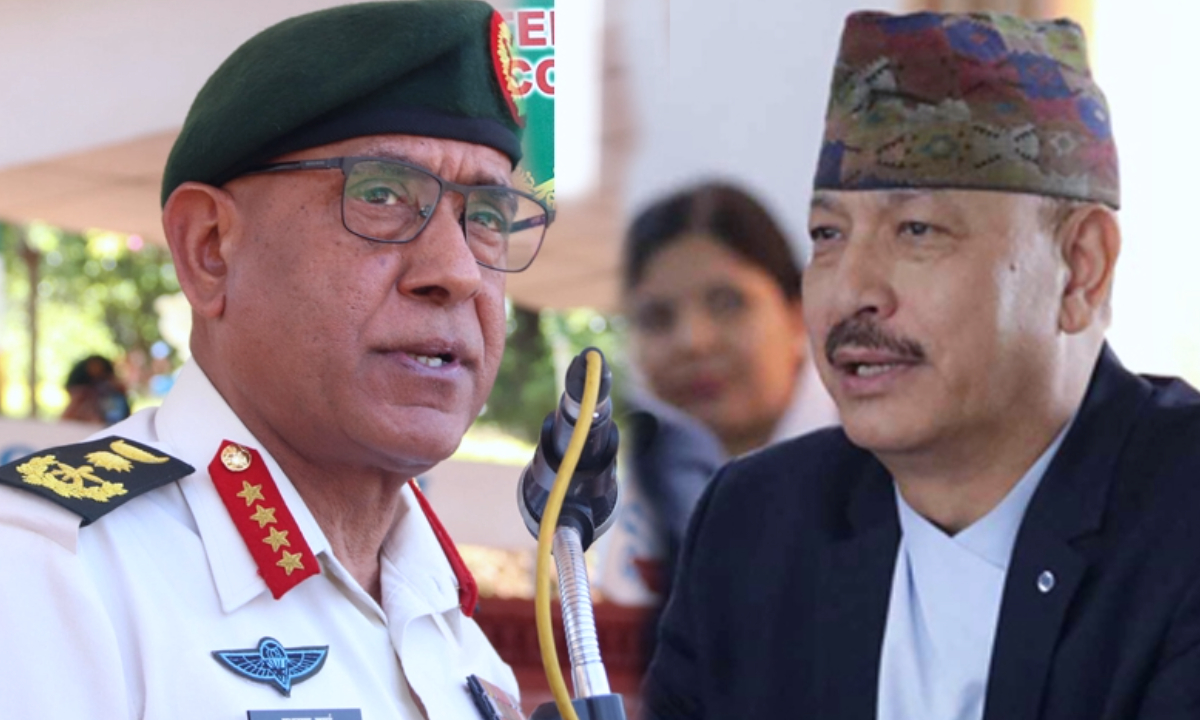 Chief Justice Shrestha and Chief of Army Staff Sharma going on a visit to China