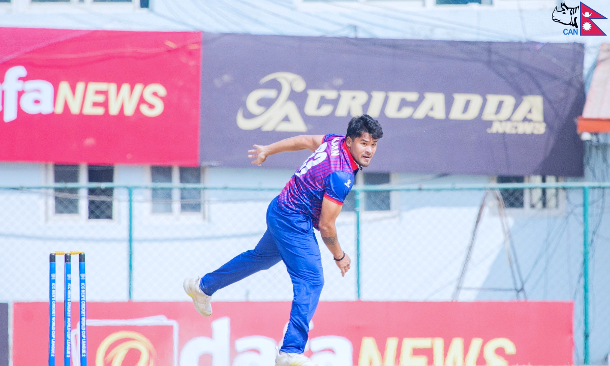 Explosive bowling of Nepal against Hong Kong took 5 wickets for only 33 runs