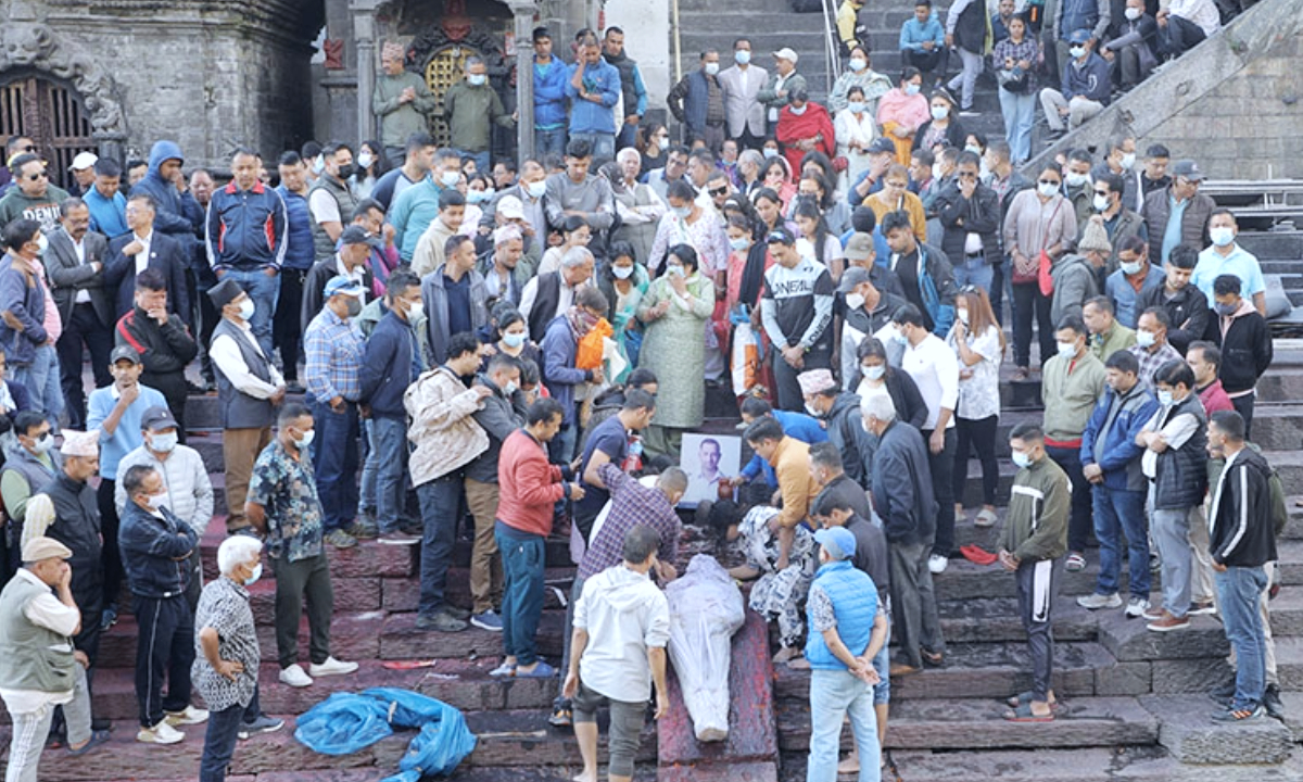 Funeral of Senior Captain Sedhai