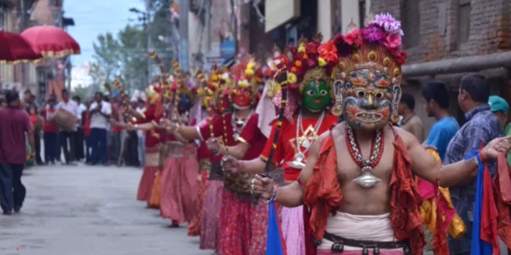 Khadgajatra of Tuladhara of Asana