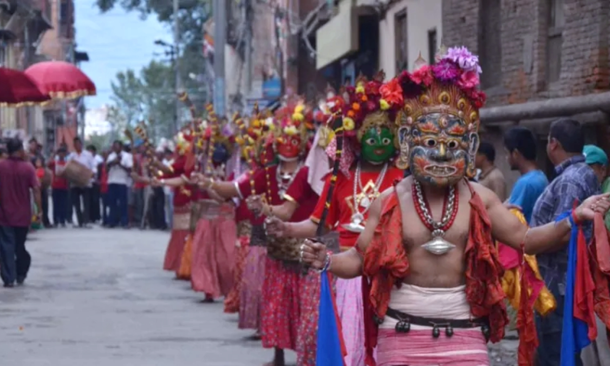 Khadgajatra of Tuladhara of Asana