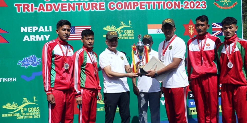 Tribhuvan Army Team won the beach volleyball title