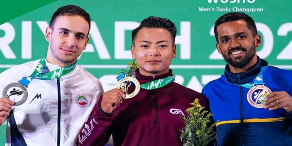 Usu player Bijay Sinjali won a record gold medal at the World Combat Games