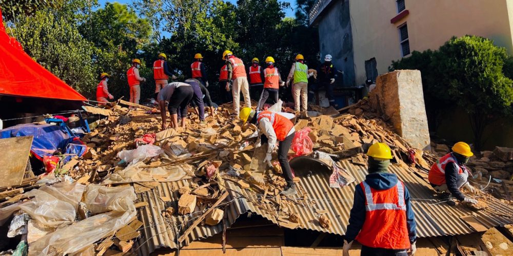 Earthquake victims waiting for relief jajarkot