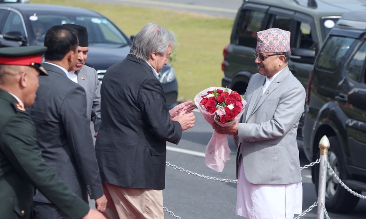 Secretary General Guterres returned after visiting Nepal