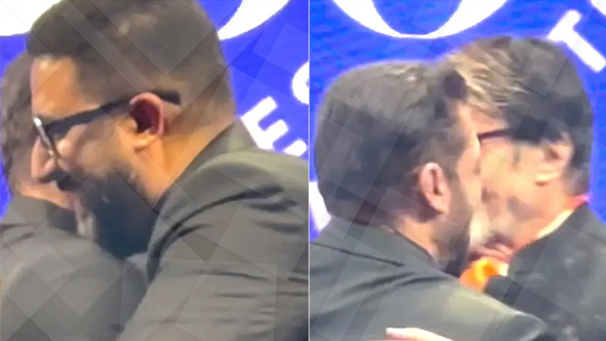 Social media is abuzz after Salman hugs with Abhithab and Abhishek