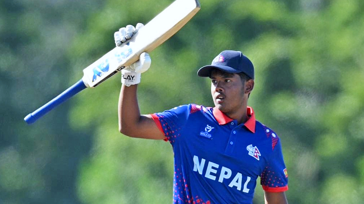 Arjun narrowly missed becoming the first Nepali player to score a century in the World Cup