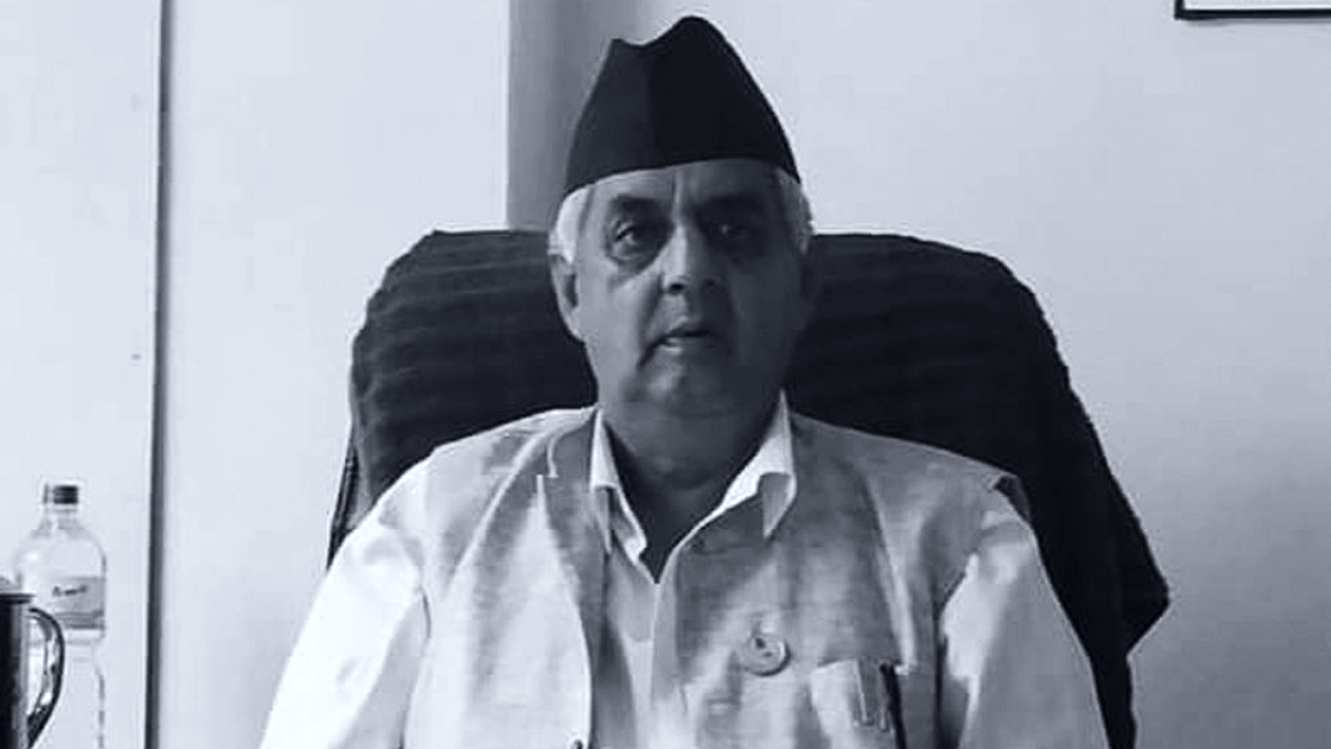 Congress leader and former minister Balram Paudel died in an accident