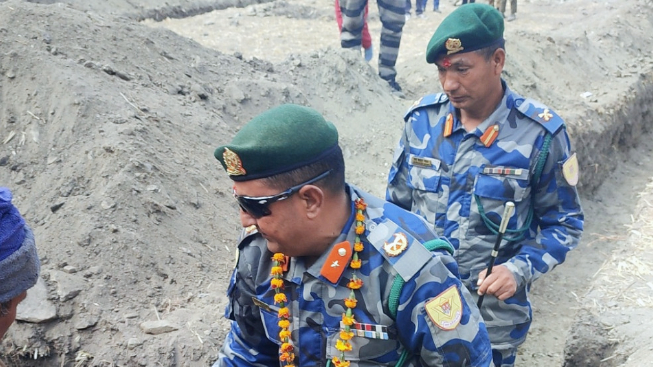 Foundation Laying of BOP Building of Armed Police at Dumling