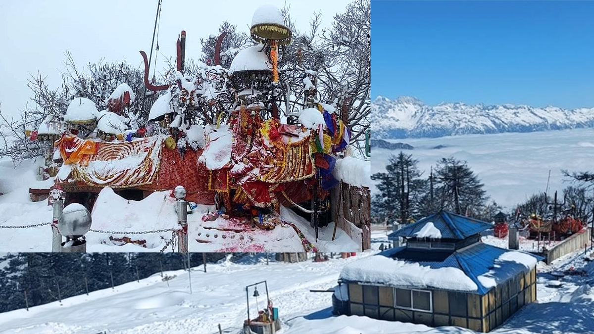 Heavy snowfall in Pathibhara