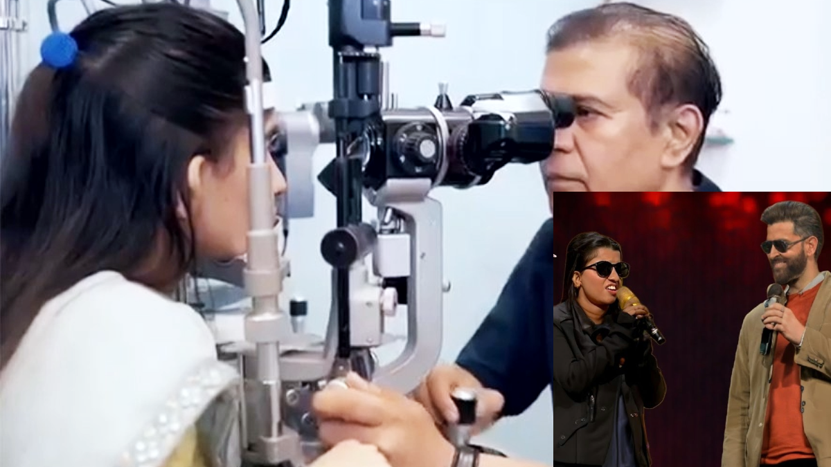 Indian Idol support in Menuka's eye checkup