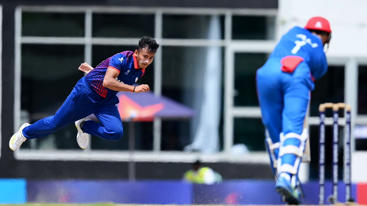 Nepal took Afghanistan's eighth wicket without scoring a hundred runs