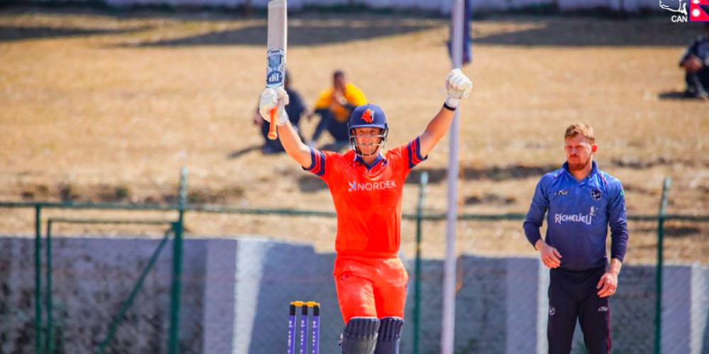 Levitt and Englebrecht's world record for Netherlands' highest total in T20I history