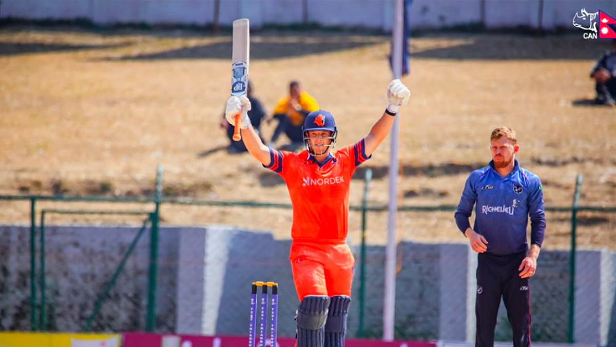 Levitt and Englebrecht's world record for Netherlands' highest total in T20I history