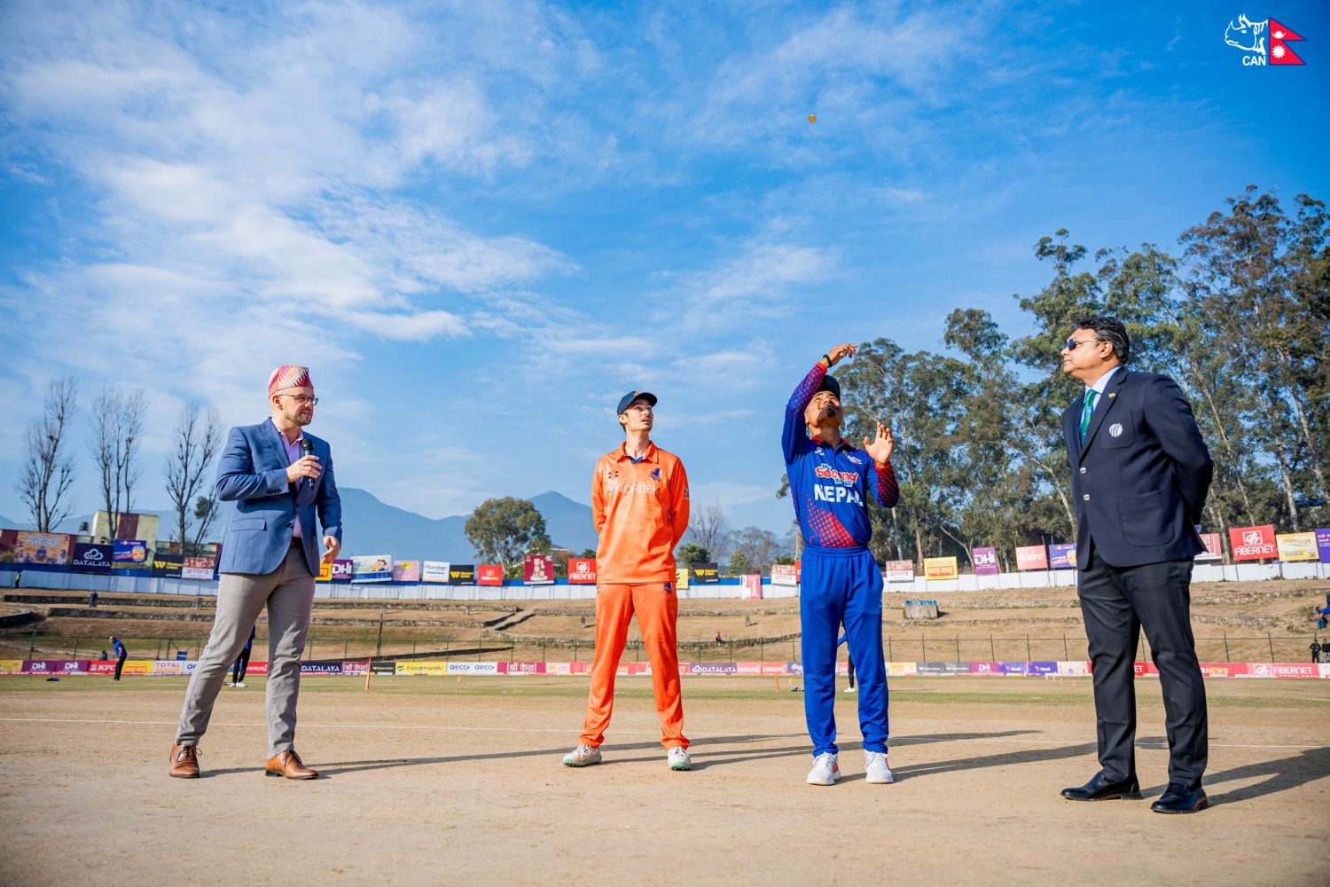 News from the center is Netherlands have won the toss and will be fielding first in the TU