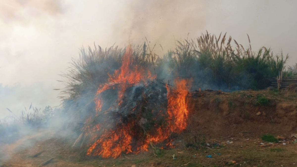 A massive fire broke out in Mahalakshmi in Dhankuta