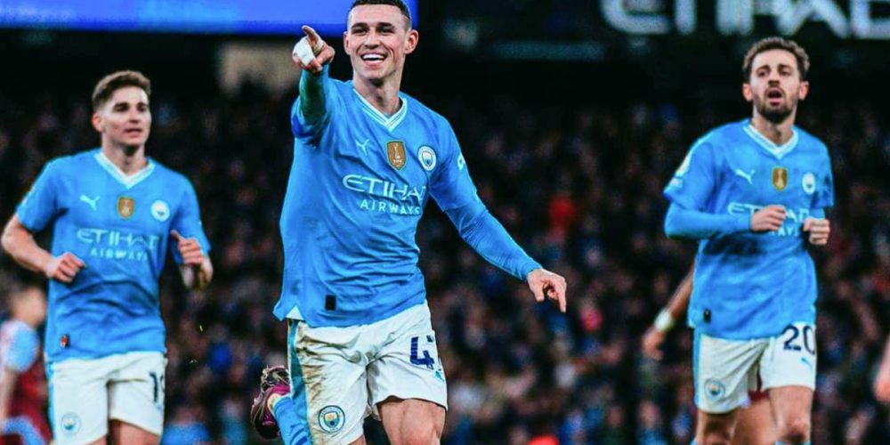 Foden's hat-trick wins for City