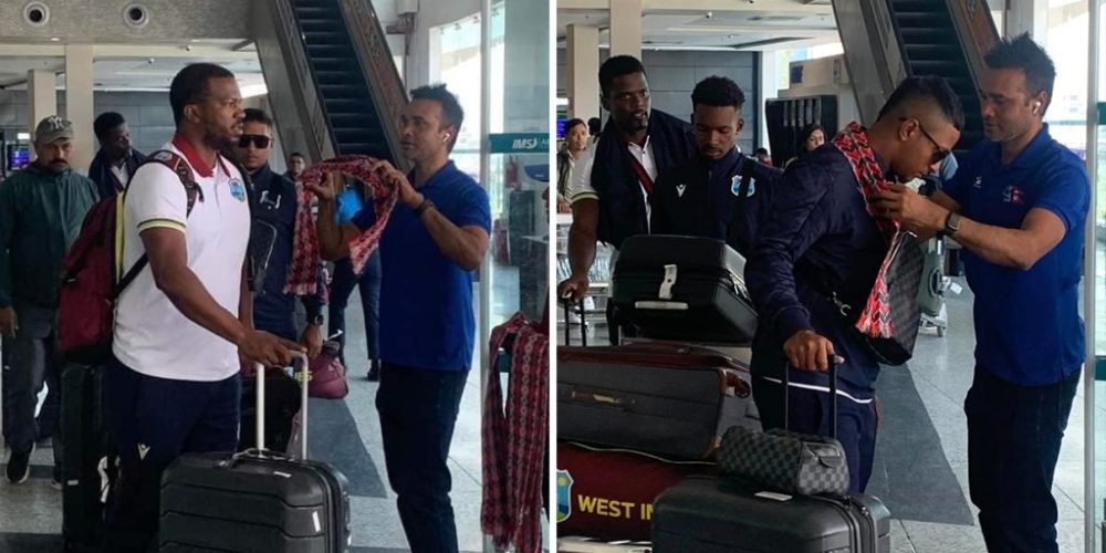 The world champion West Indies A cricket team arrived in Nepal