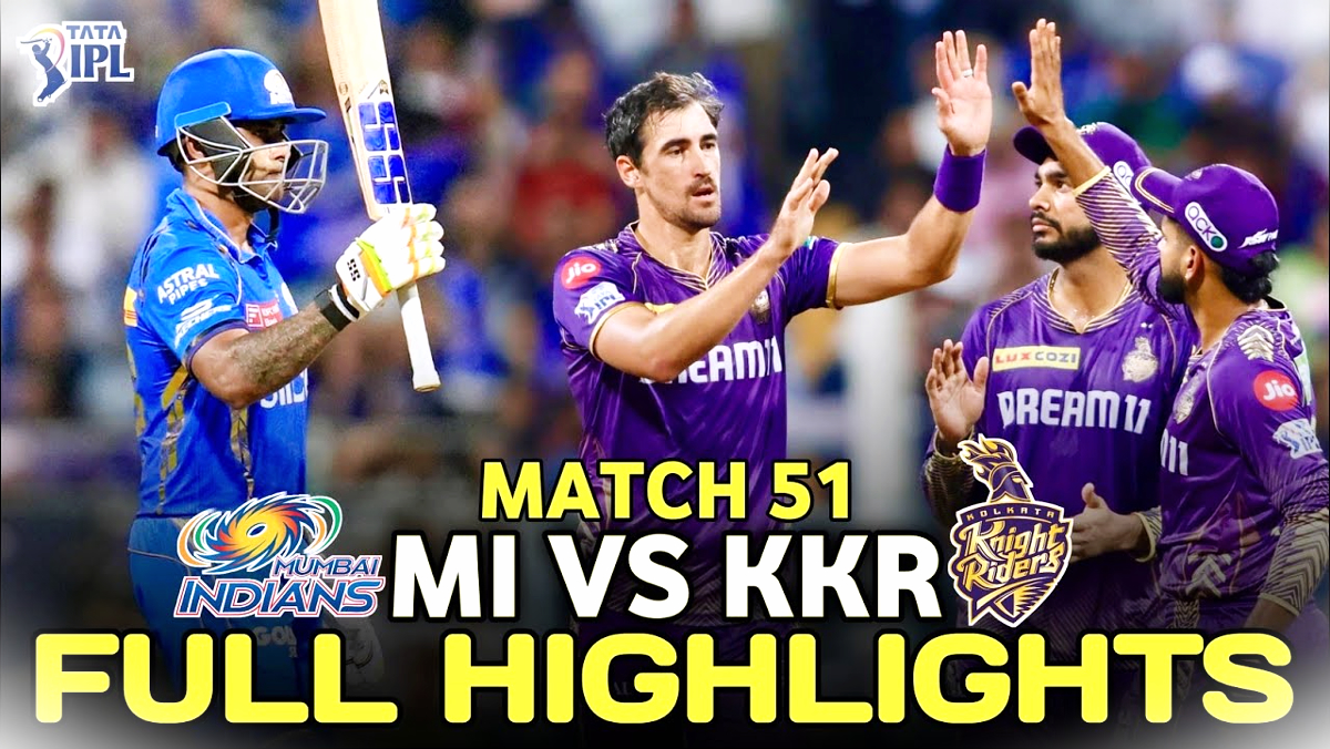 KKR vs MI, Highlights