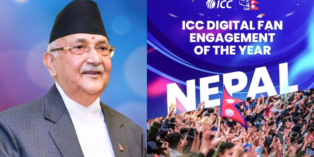 Congratulations to the Prime Minister after receiving the ICC Digital Fan Engagement Award