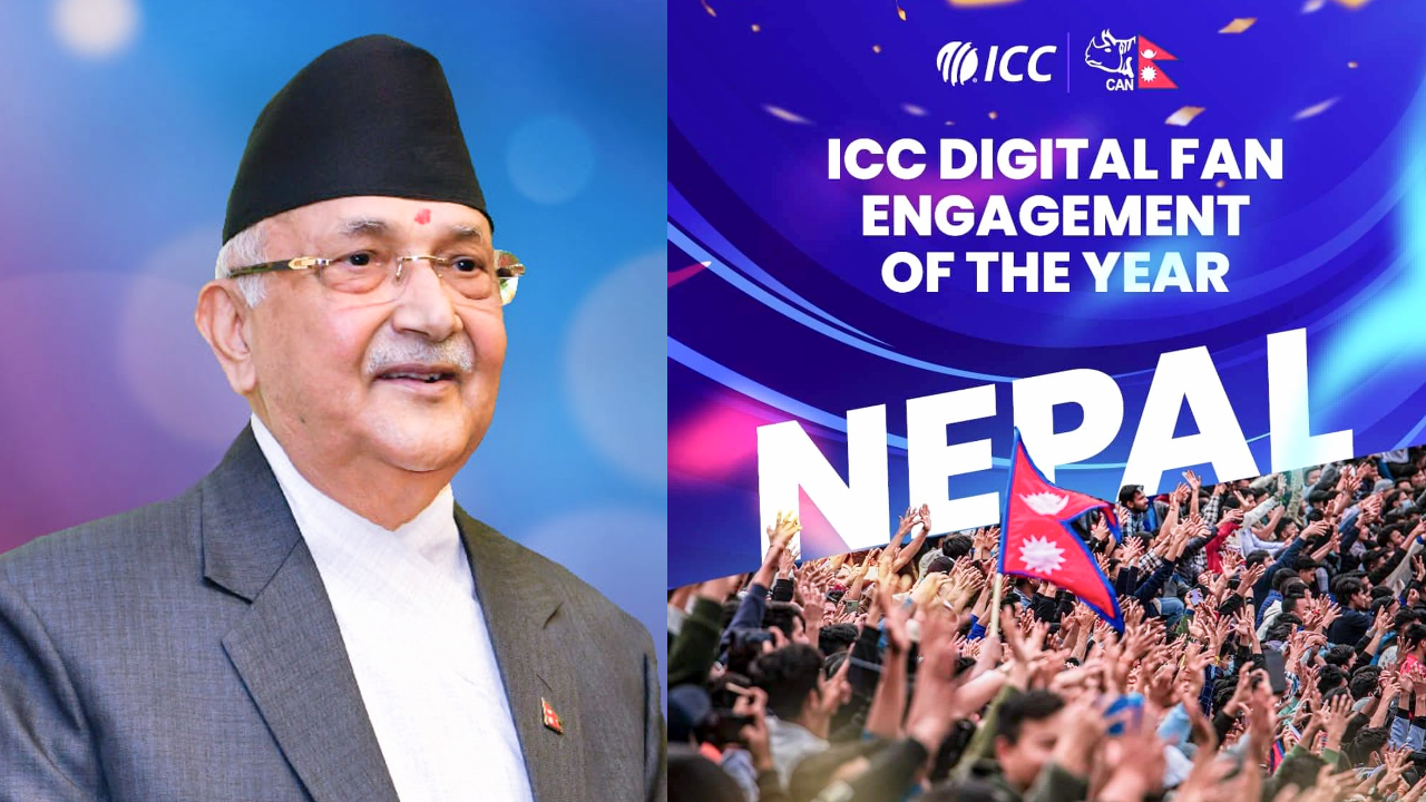 Congratulations to the Prime Minister after receiving the ICC Digital Fan Engagement Award