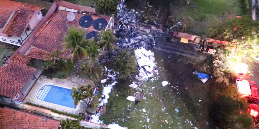 61 people killed as plane crashes in suburban Brazil area, cause not yet known