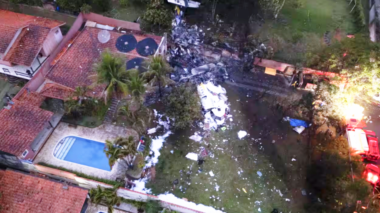 61 people killed as plane crashes in suburban Brazil area, cause not yet known