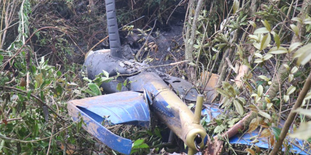 Helicopter crash in Shivpuri