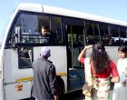 On the 2nd day of Dashain, the Armed Police ran a free bus on Ring Road