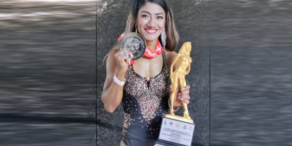 Nepali bodybuilder Sanam won the silver medal of the world bodybuilding competition