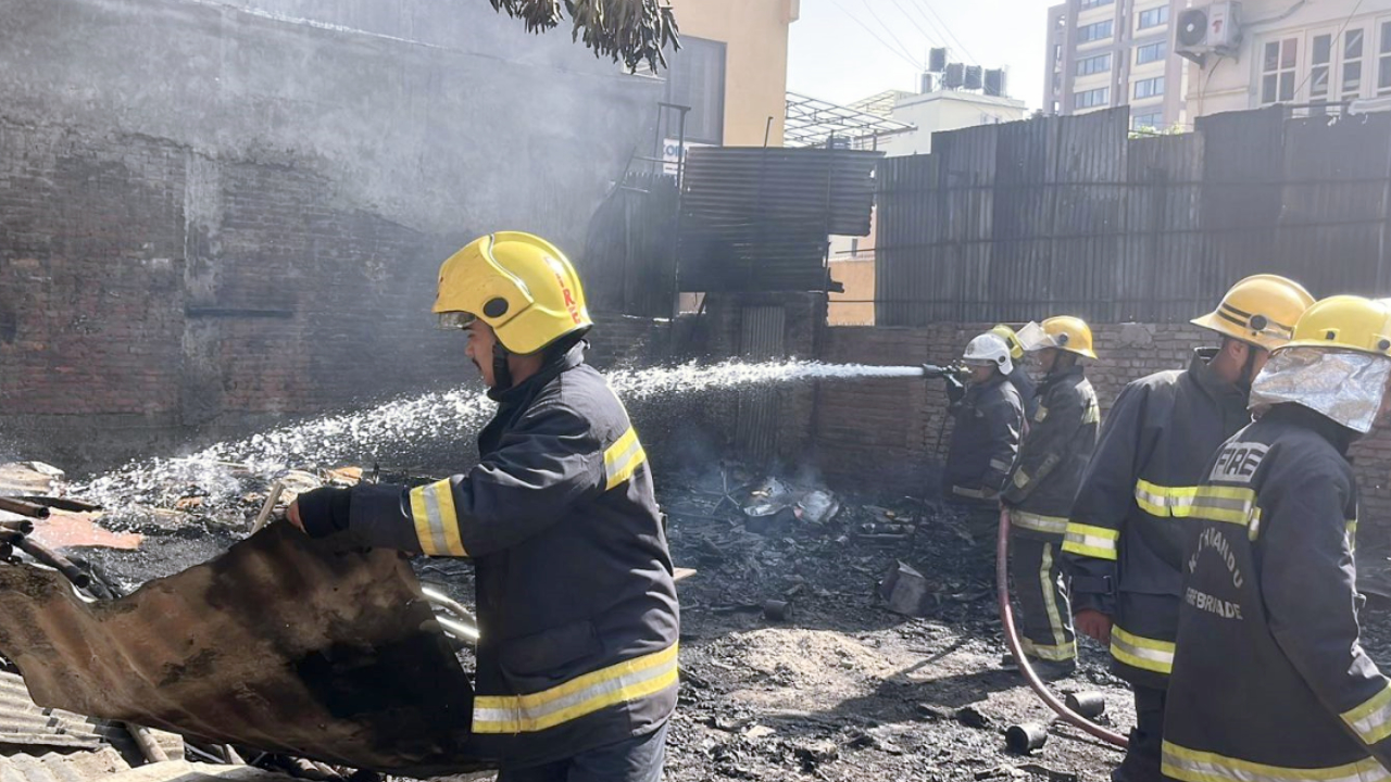 Severe fire in Kathmandu