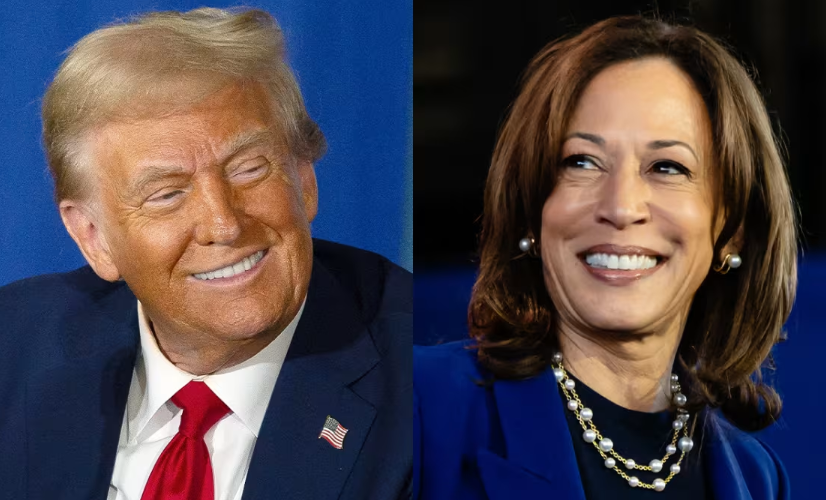 kamala harris and trump