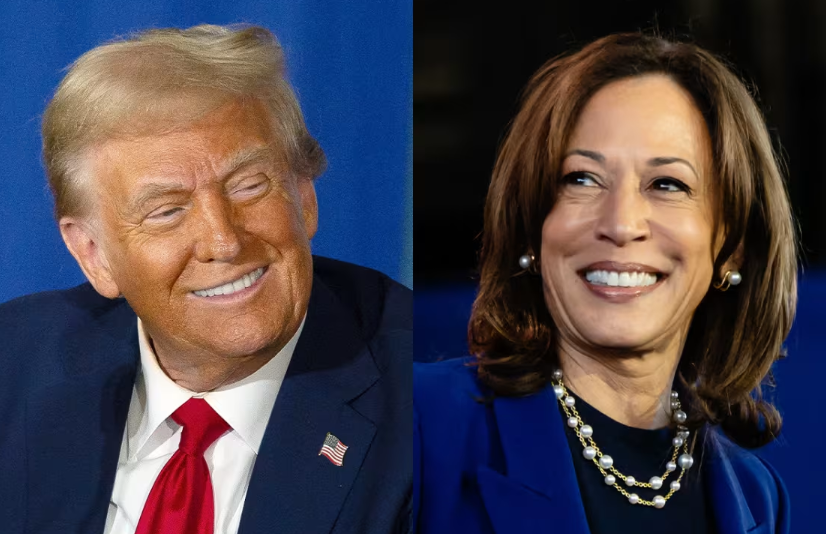 kamala harris and trump